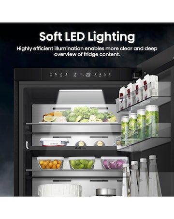 Hisense KitchenFit RB5K330GSFC Smart 60/40 Fridge Freezer - Black