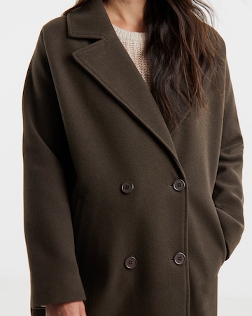 Chocolate Relaxed Oversized Maxi Coat