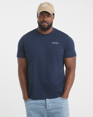 Mallorca Graphic T-shirt Long Length- Navy