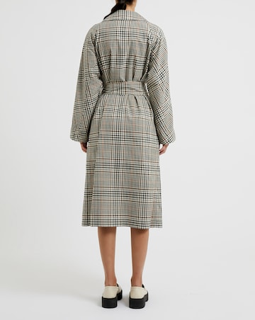 French Connection Dandy Check Trench Coat