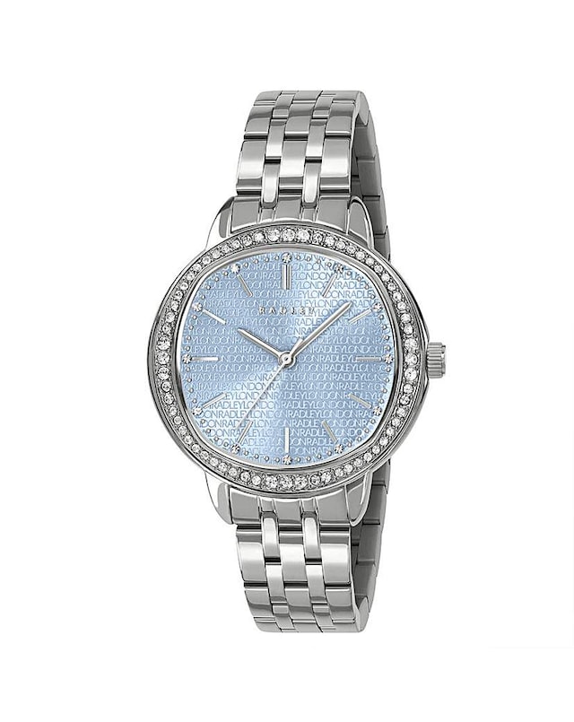 Radley Silver 36mm Blue Stone Set SS Bracelet