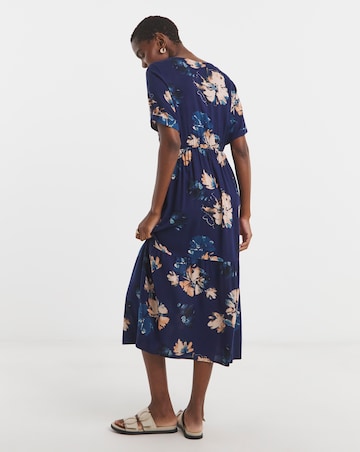 Easy Printed Button Through Dress