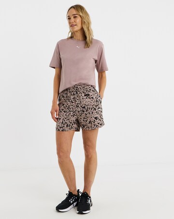 PUMA Animal Print High-Rise Shorts