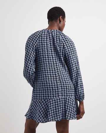 Whistles Floral Dot Tiered Trapeze Dress