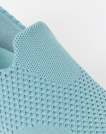 Cushion Walk Blue Arch Slip-On Trainers - Wide Fit (E)