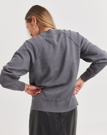 Anthology High Neck Raglan Sleeve Jumper