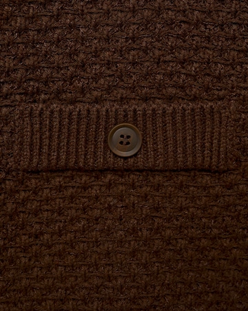 Mango Polo Neck Knitted Choco Jacket