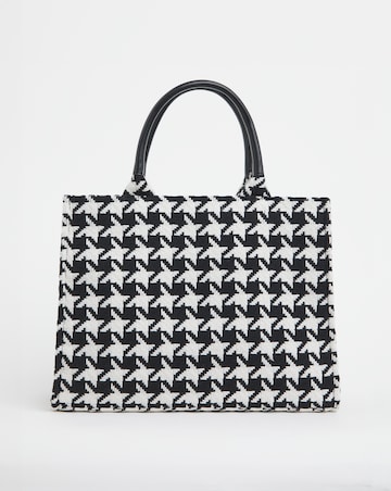 Dogtooth Canvas Tote Bag