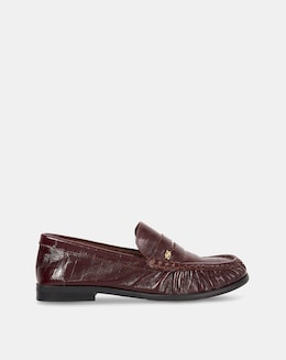 Dune Grisella Burgundy Leather Loafer