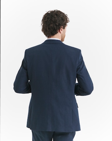 Regular Fit Linen Blend Suit Jacket