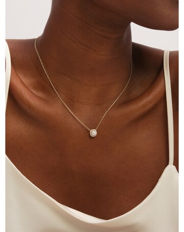 Jon Richard Gold Plated Crystal and Pearl Halo Bridal Set - Gift Box