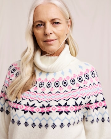 Julipa Roll Neck Fairisle Jumper