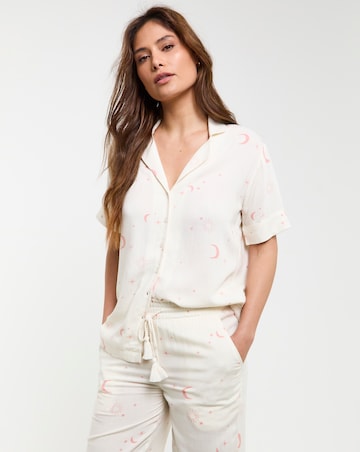 Celestial Linen Blend Pyjama Set