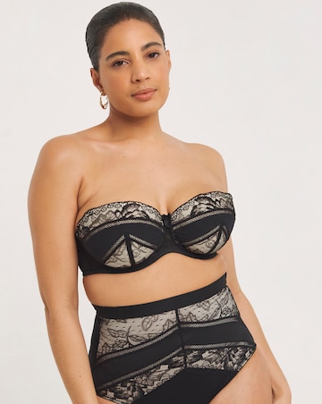 MAGISCULPT Lace And Mesh Underwire Padded Multiway Bra B-F - Black