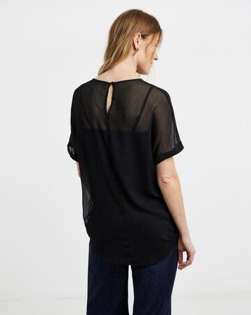 Boxy Chiffon Top