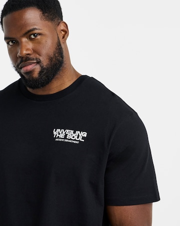 Jack & Jones Unveiling The Soul Back Graphic T-Shirt - Black