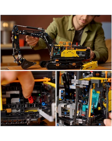 LEGO Technic Volvo EC500 Hybrid Excavator, Motorised Construction Vehicle 42215