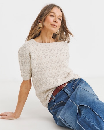 Crochet Short Sleeve Jumper