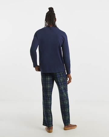 Jersey Top Check Bottom Pyjamas