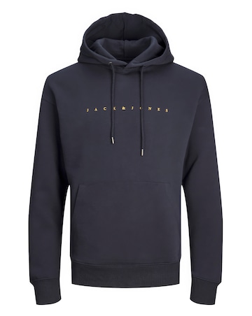 Jack & Jones Star Logo Hoodie - Navy