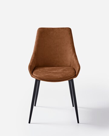 Oslo Round Dining Table with 4 Etta Faux Leather Chairs