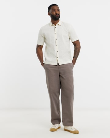 Only & Sons Times Loose Fit Drawstring Waist Trousers - Brown