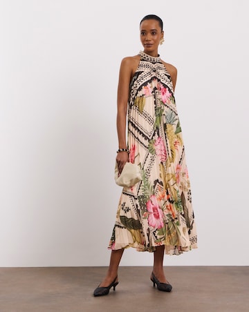 Joanna Hope Pleated Trapeze Dress