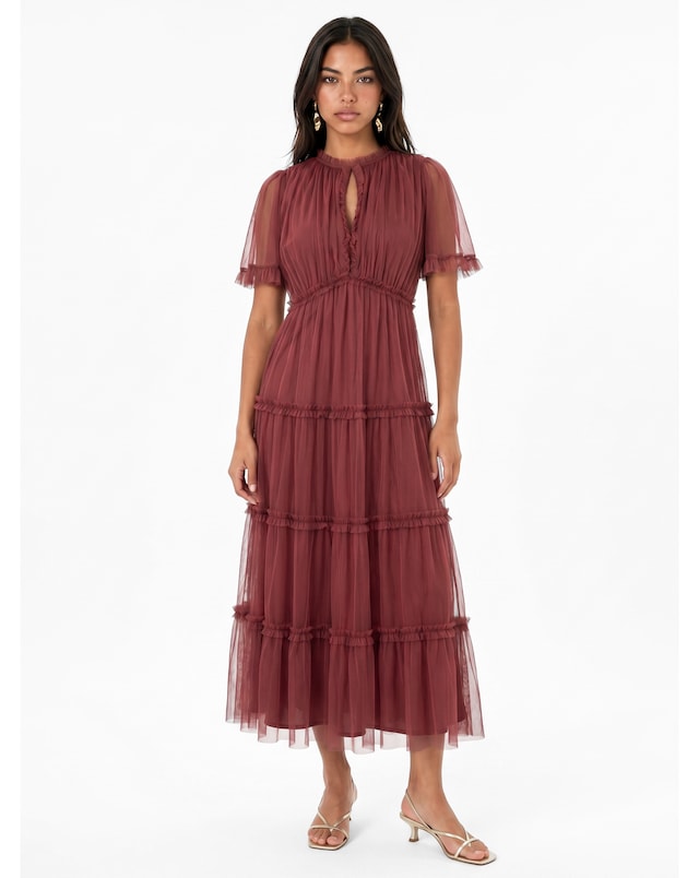 Anaya Frilled Midaxi Dress
