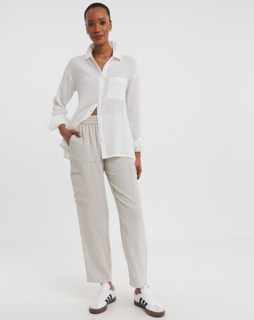 Textured Stripe Fabric Shirt