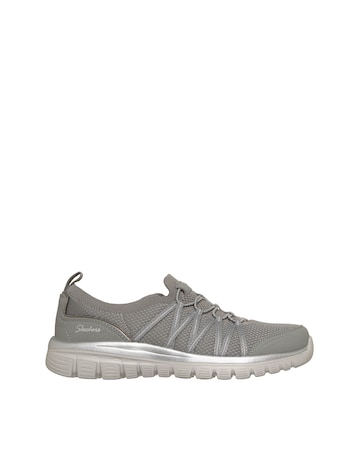 Skechers Grey/Silver Graceful Purecrush Trainers - Standard Fit (D)