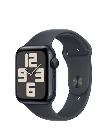 Apple Watch SE GPS 44mm Midnight Aluminium Case with Midnight Sport Band - M/L