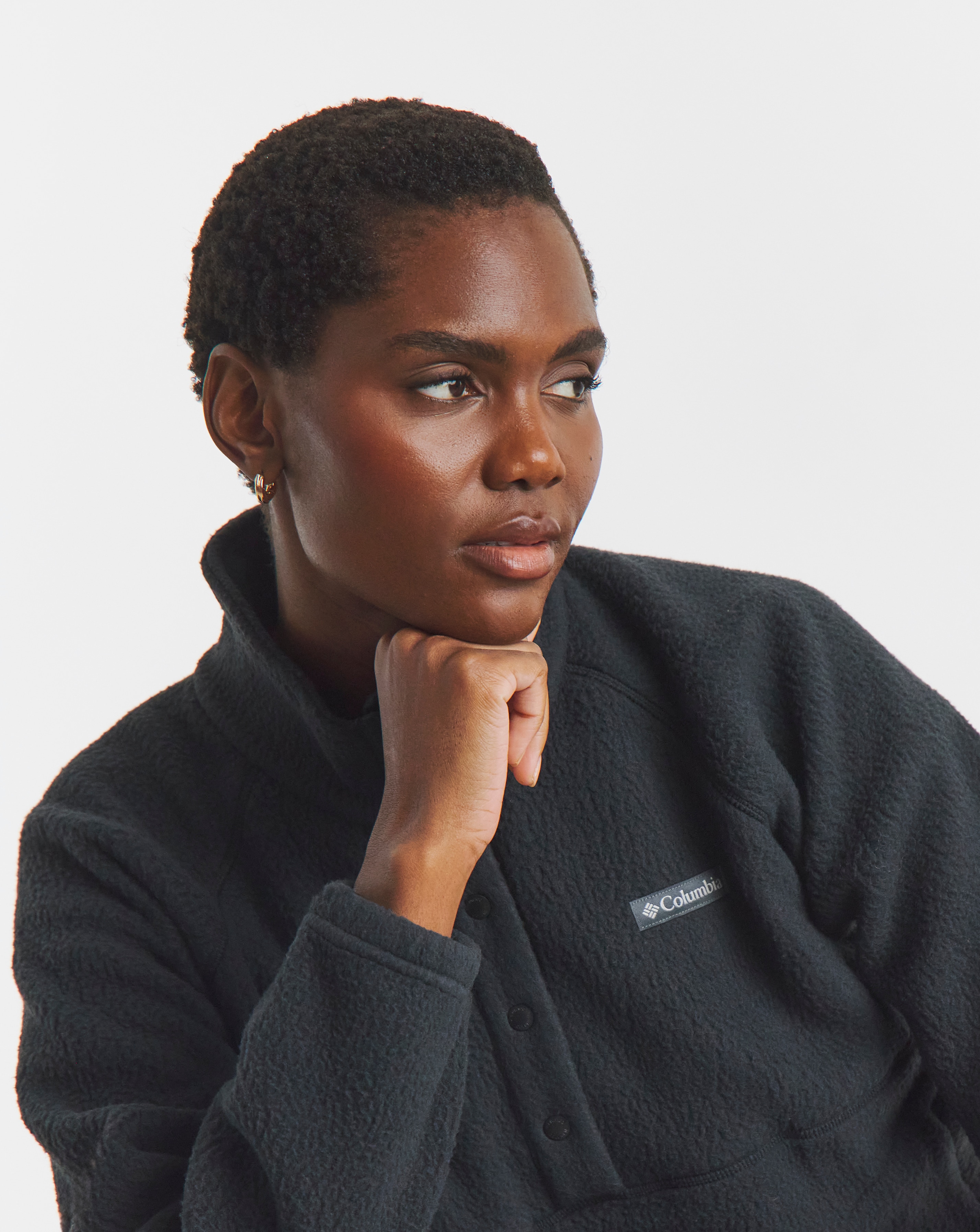 Columbia Jasper Ridge Pebbled 1/2 Zip Fleece | JD Williams