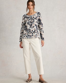 White Stuff Weaver Long Sleeve Tee