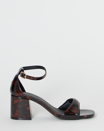 Coco Barely There Block Heel Sandals - Wide Fit (E)