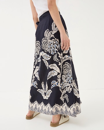 FatFace Blakeley Damask Placement Midi Skirt