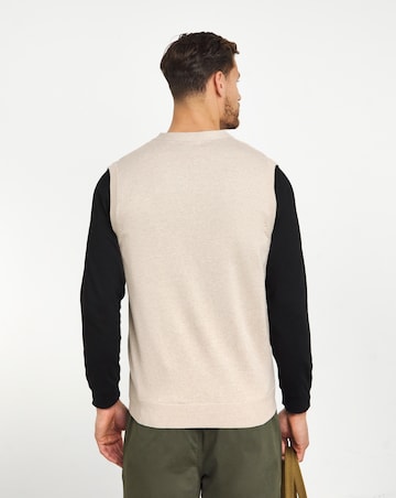 Stone Knitted Button Up Sweater Vest