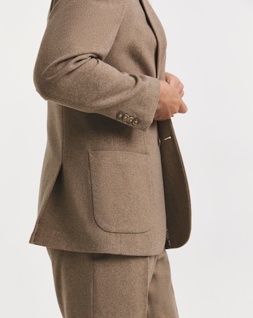 Patch Pocket Tweed Suit Jacket