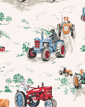 Cath Kidston Tractor Wallpaper