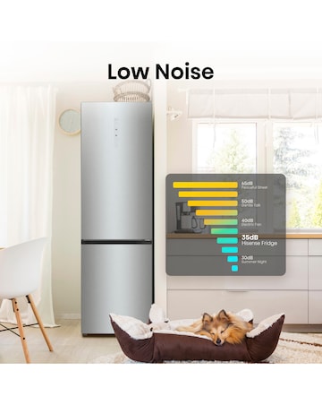 Hisense RB470N4SICUK Total No Frost Fridge Freezer - Stainless Steel