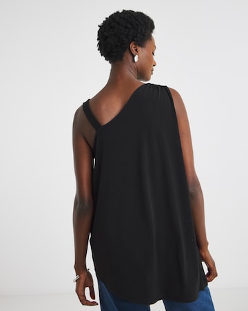 Trim One Shoulder Longline Top