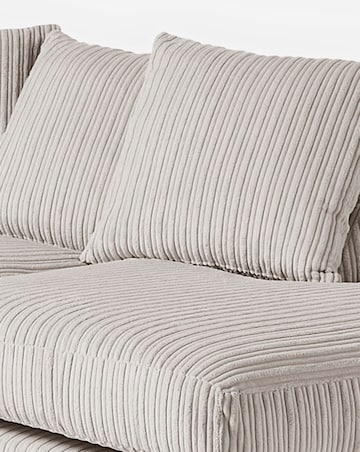 Ferguson Jumbo Cord Right Hand Chaise Sofa