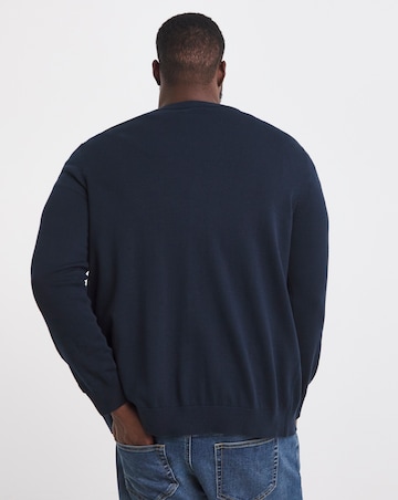 Dark Navy Cotton Cardigan