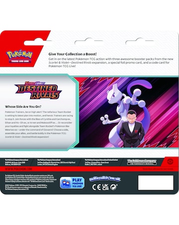 Pokemon TCG: Scarlet & Violet 10 - Destined Rivals - 3-Pack Blister