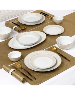 Waterside Gold Radiance 50 Piece Dinner Set