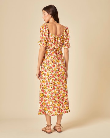 Nobody's Child Rye Midi Dress Franny Floral White