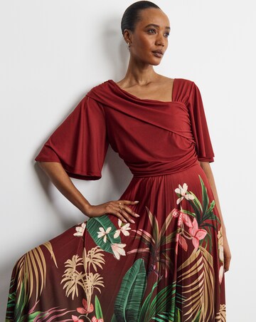 Joanna Hope Pleated Jersey Dress