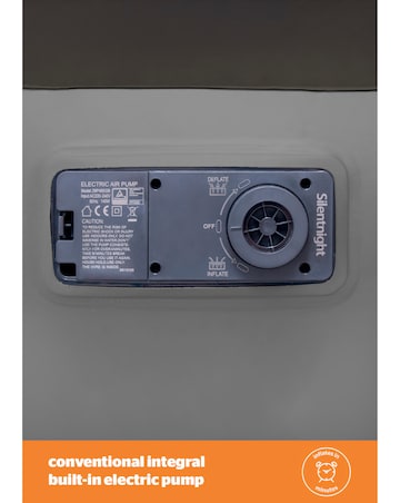 Silentnight Flocked Airbed with Electric Pump - Double