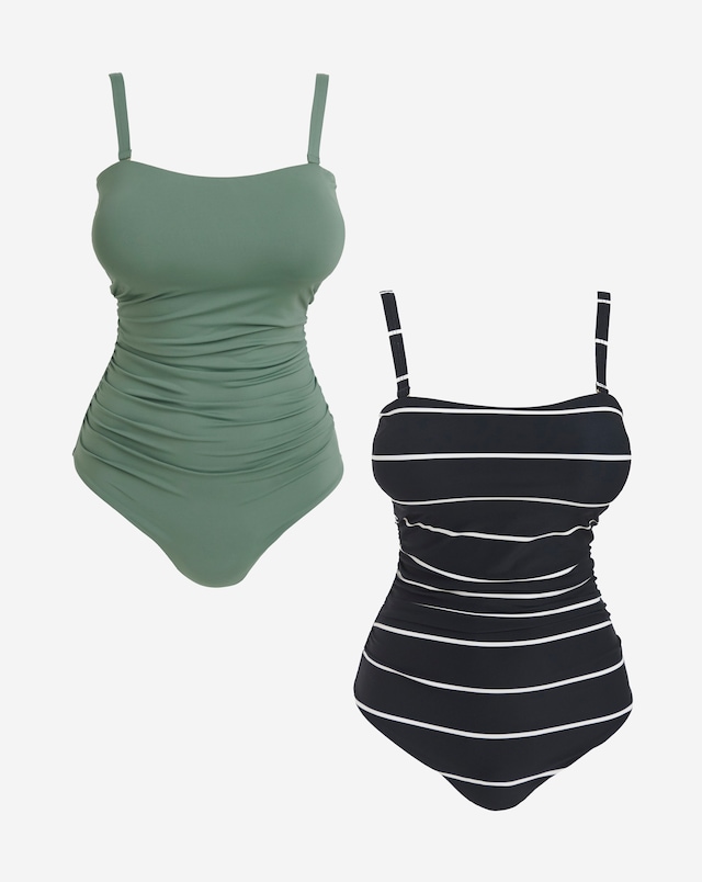 MAGISCULPT 2 Pack Bandeau 360 Degree Shaping Swimsuits