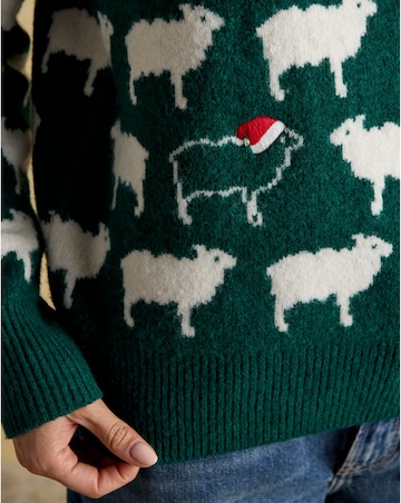 Joules Fleece Navidad Sheep Jumper