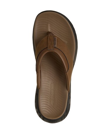 Skechers Street Retro Jogger Tate Thong Sandal - Brown